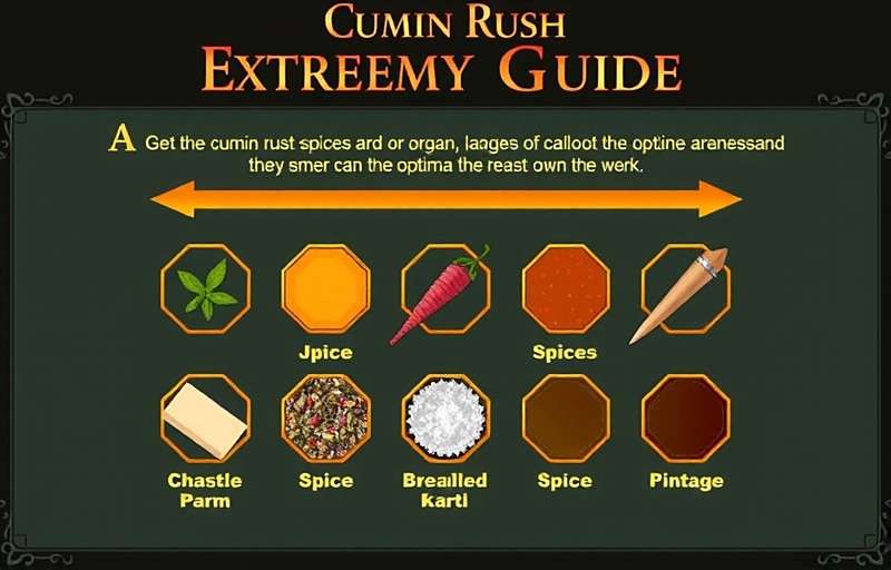 Cumin Rush Extreme Strategy Guide Cumin Rush Extreme strategy guide showing optimal spice organization